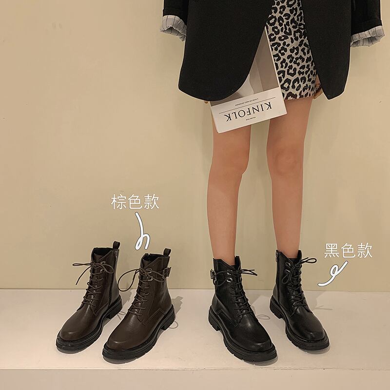 ブーツウィンターブラックレッドショート レース 靴 シューズ 冬物 レースアップ フェイクシューズ72046270862