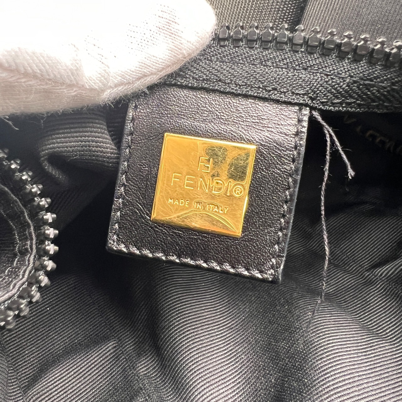FENDI フェンディ ナイロン ボストンバッグ 黒 A-13838