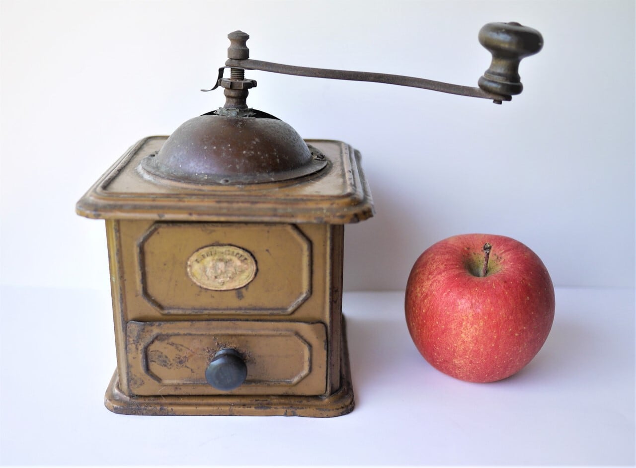 ドイツ K&M コーヒーミル 手回しグラインダー ブリキ アンティーク