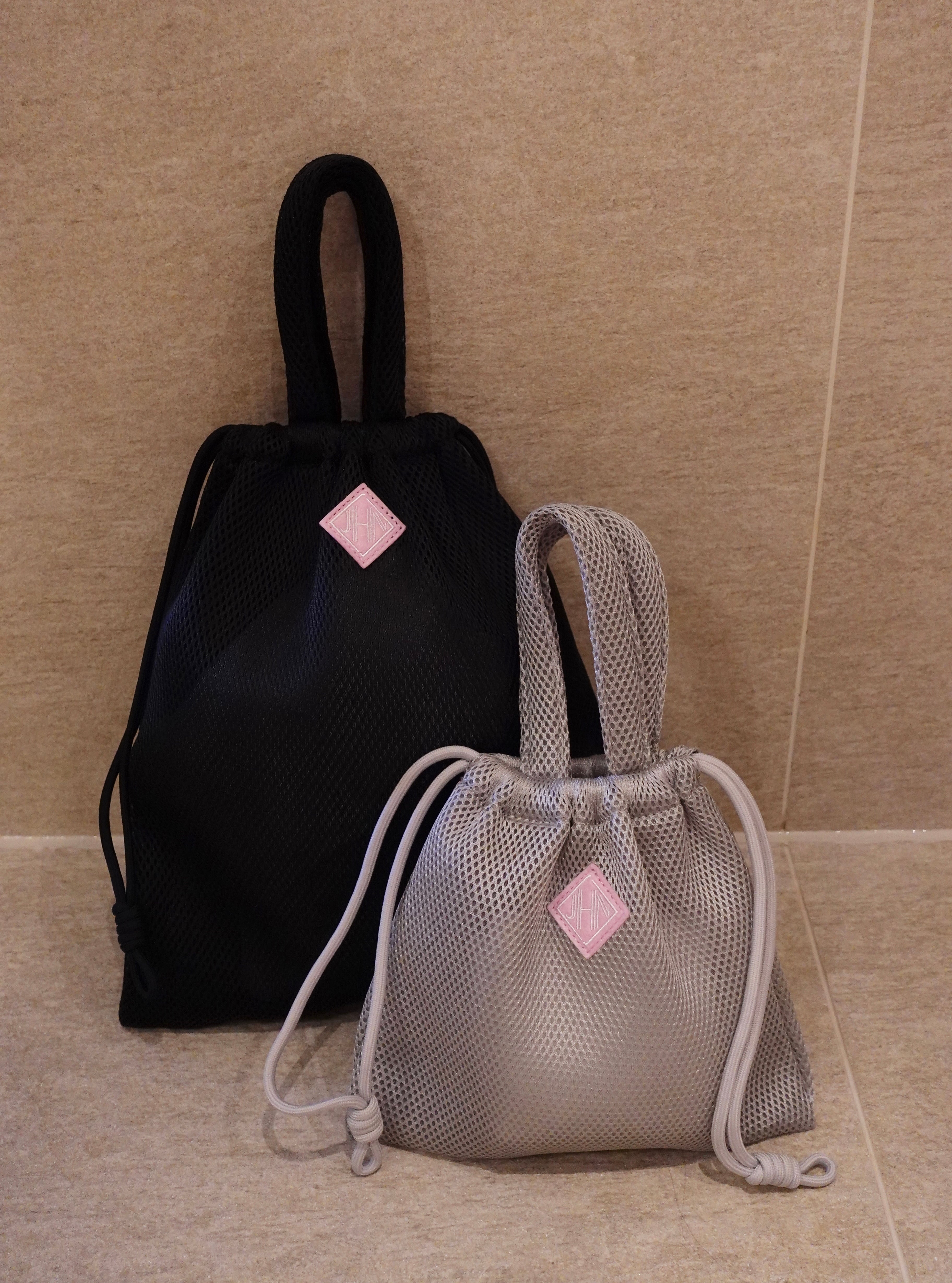 Mesh bag Large/Black | J.N.Hearts