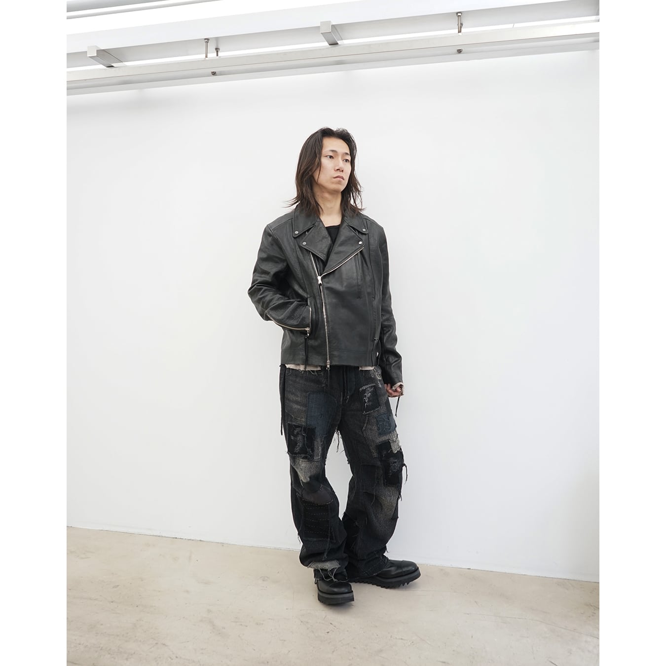 Professor.E ](プロフェッサーイー) 25FW-PE-FM-22 Leather Biker