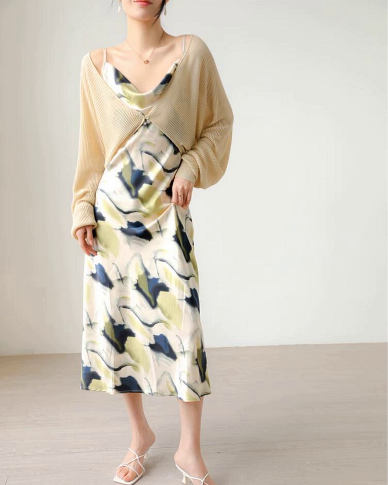 ショート丈ショールアウター カーディガン 7color A0215 - 19