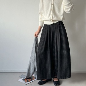 pin stripe cropped wide pants 14735