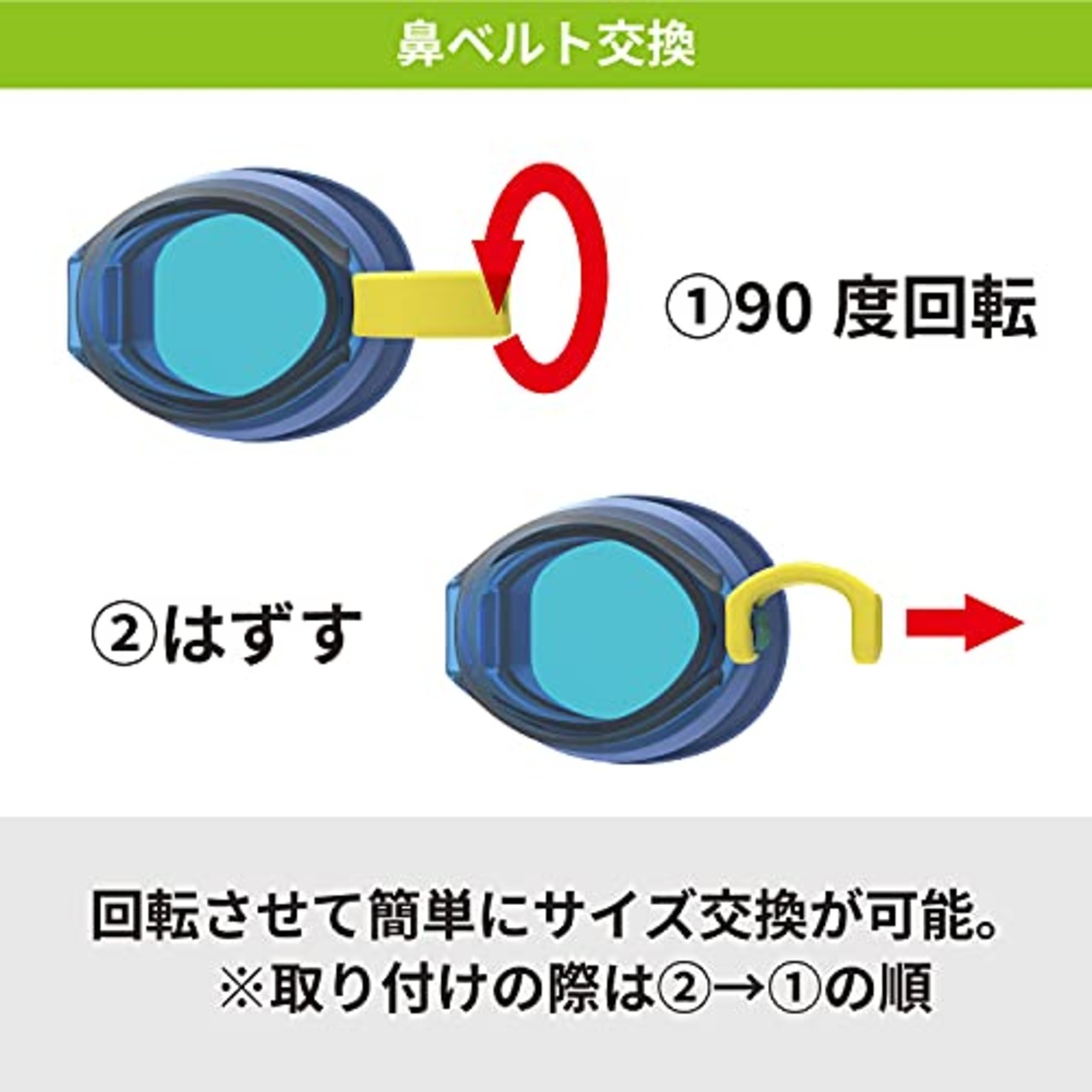 [スワンズ] 日本製 スイミングゴーグル SJ-9 OR オレンジ 子供用 3歳~8歳