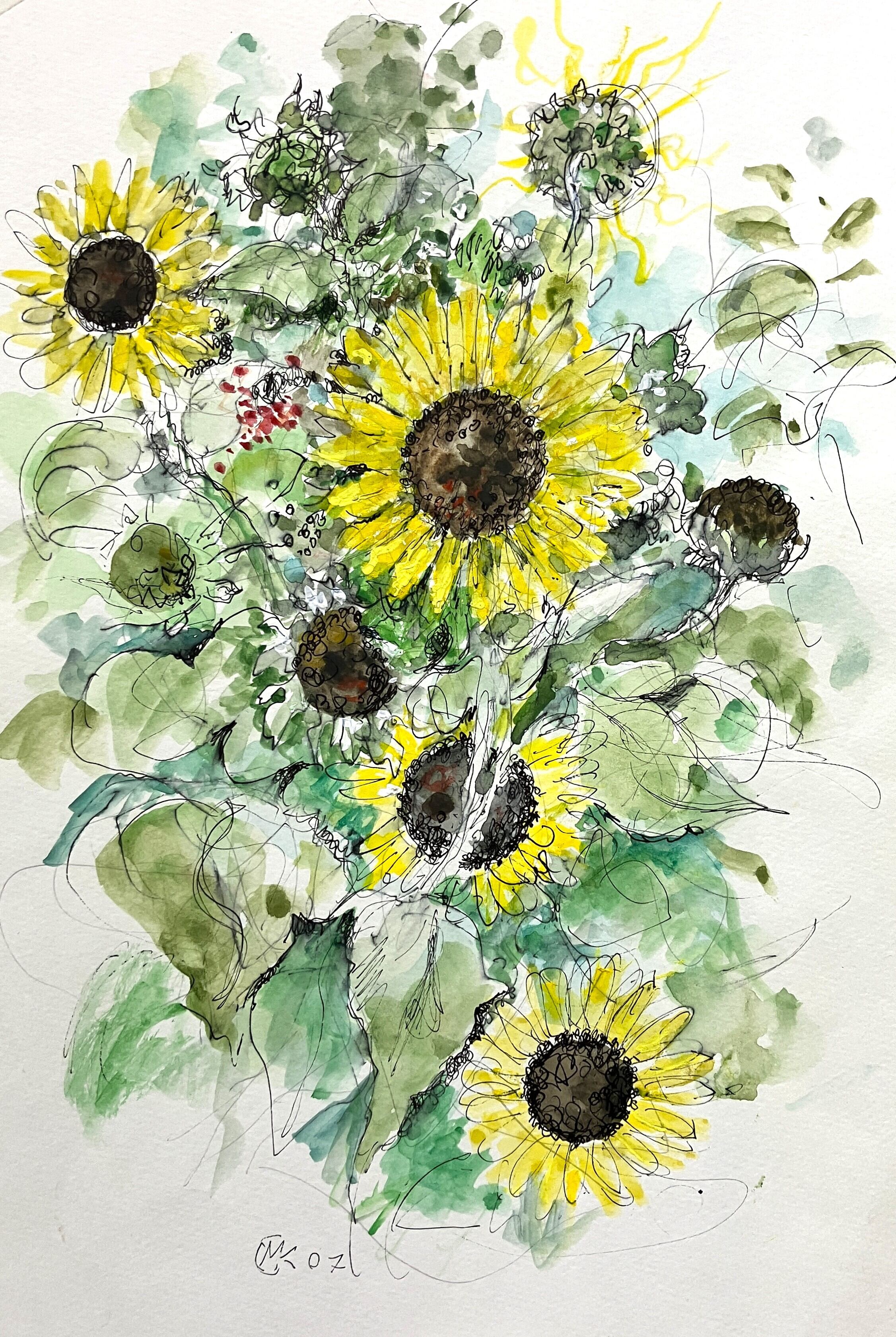 ひまわり | Sonnenblumen | Gallery Enatsu 江夏画廊 | ハート ひまわり | Sonnenblumen | Gallery Enatsu 江夏画廊 | ハート