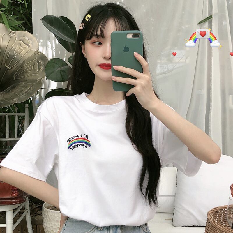 ホワイトTシャツ シャツ サマートップス 夏物 試着室25896929955