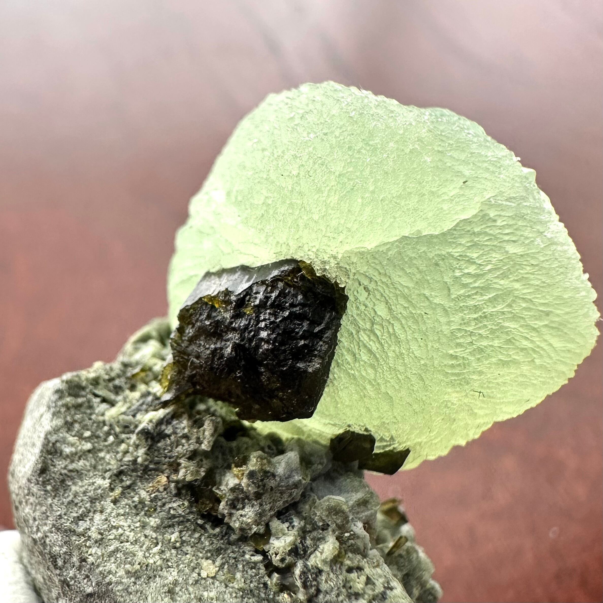 プレナイト / エピドート【Prehnite with Epidote】マリ共和国産