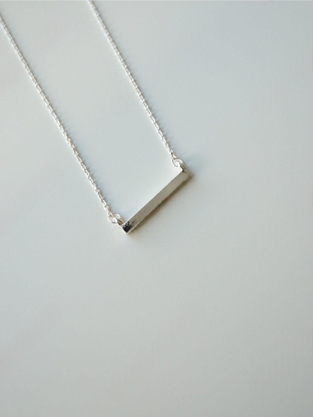 Layered Bar Pendant Necklace