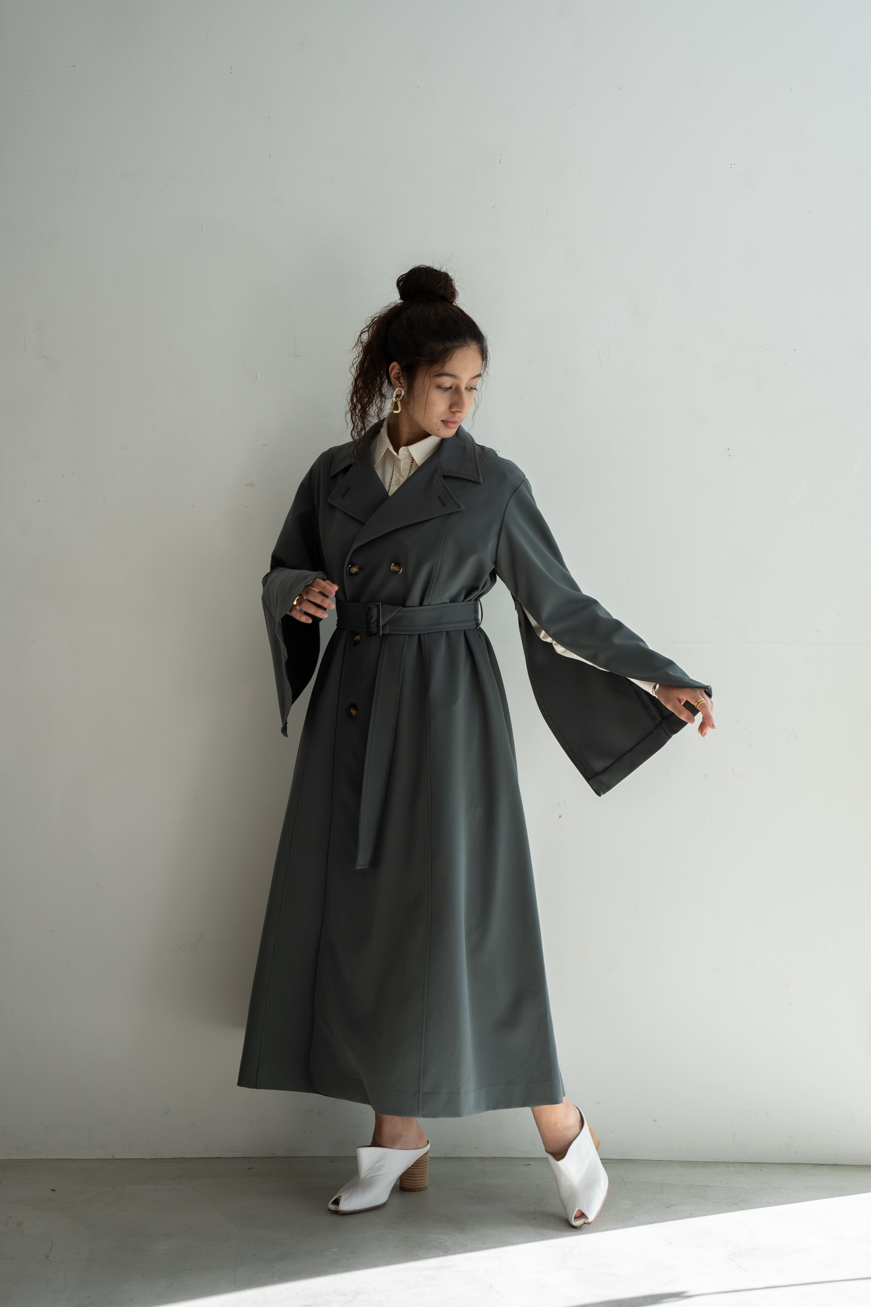 DESIGN SLEEVE TRENCH COAT 【CA2S-C290】 | CIEL'AIR DESIGN SLEEVE TRENCH COAT 【CA2S-C290】 | CIEL'AIR