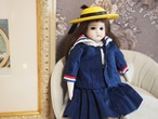 Armand Marseille　セーラーワンピースと帽子（生地劣化あり） 画像2