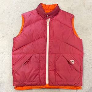 CAMEL REVERSIBLE DOWN VEST RED/ORANGE