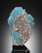 ヘミモルファイト / セルサイト【Hemimorphite with Cerussite】コンゴ共和国産