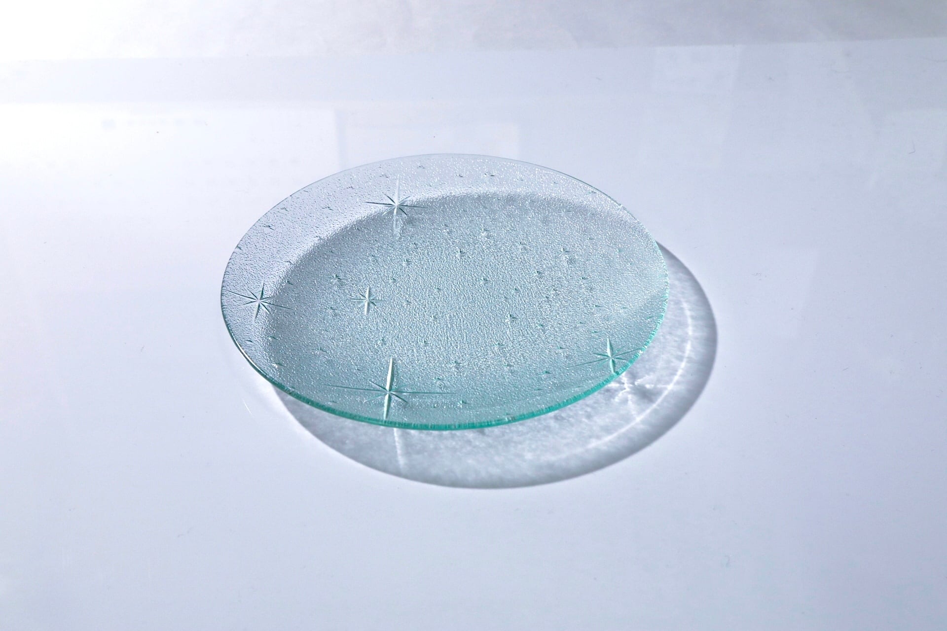 昭和型ガラス「銀河」 皿 円形 中(Φ150mm)