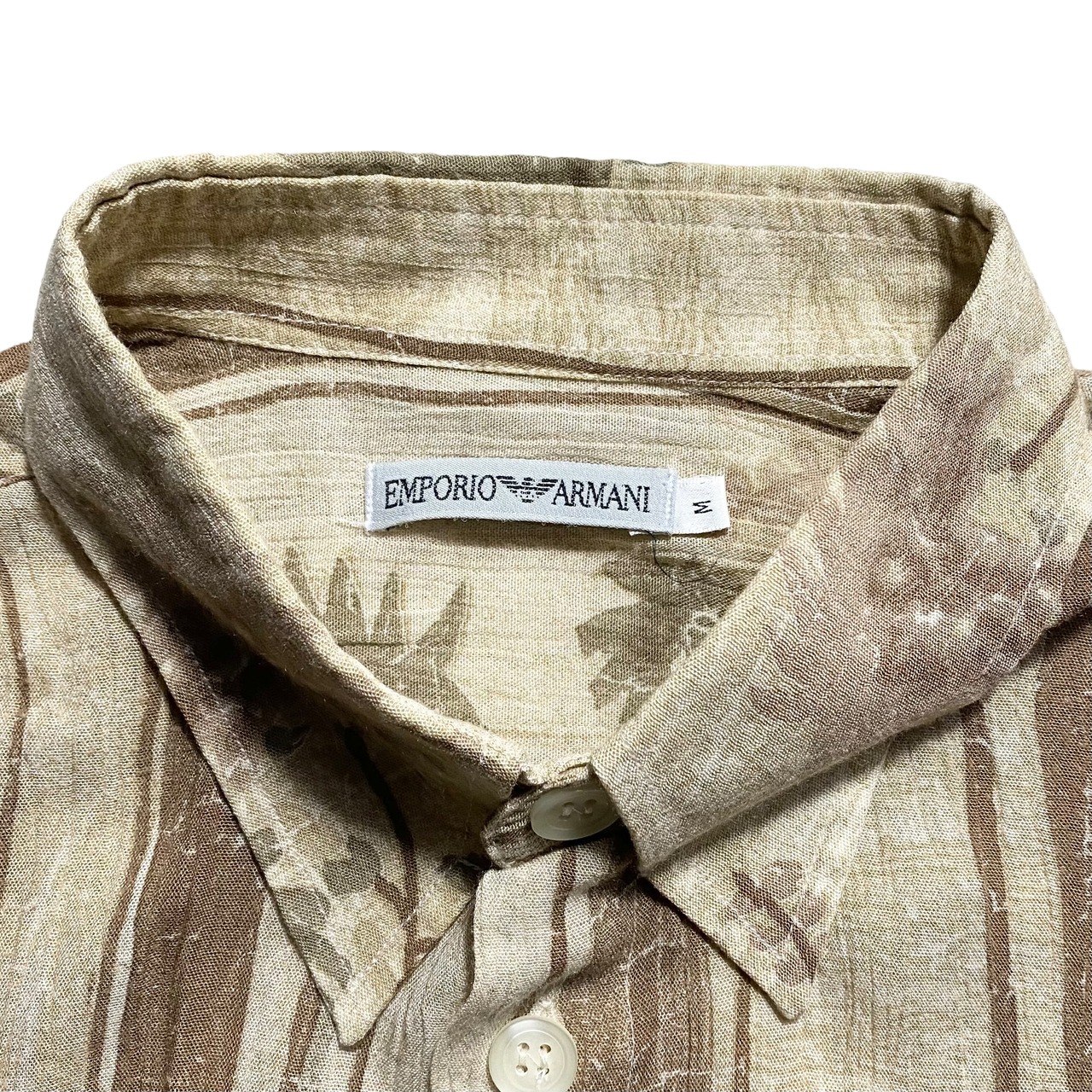 vintage EMPORIO ARMANI botanical print rayon shirt