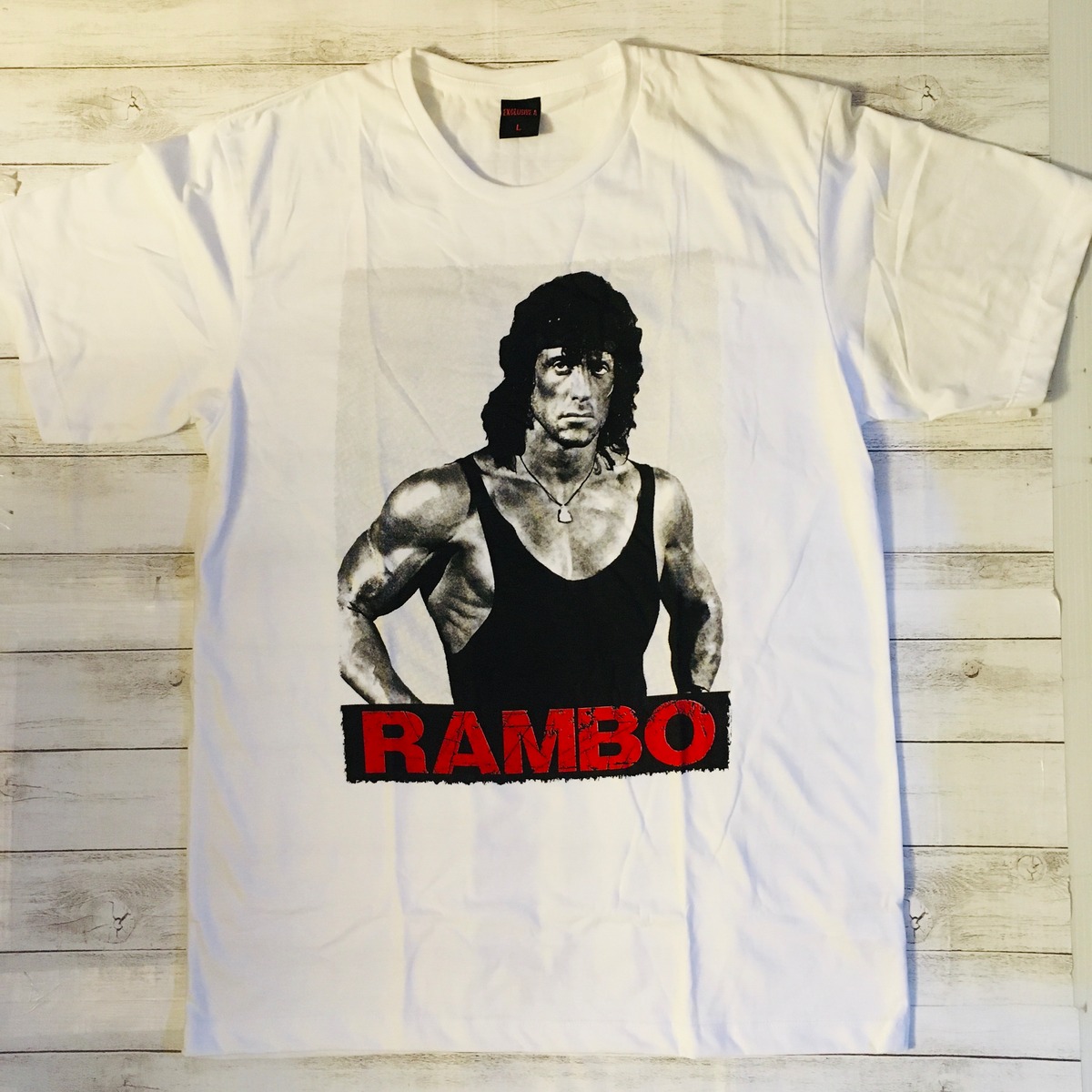 1982年上映 ランボー シルベスタースタローン L ムービーTシャツ 