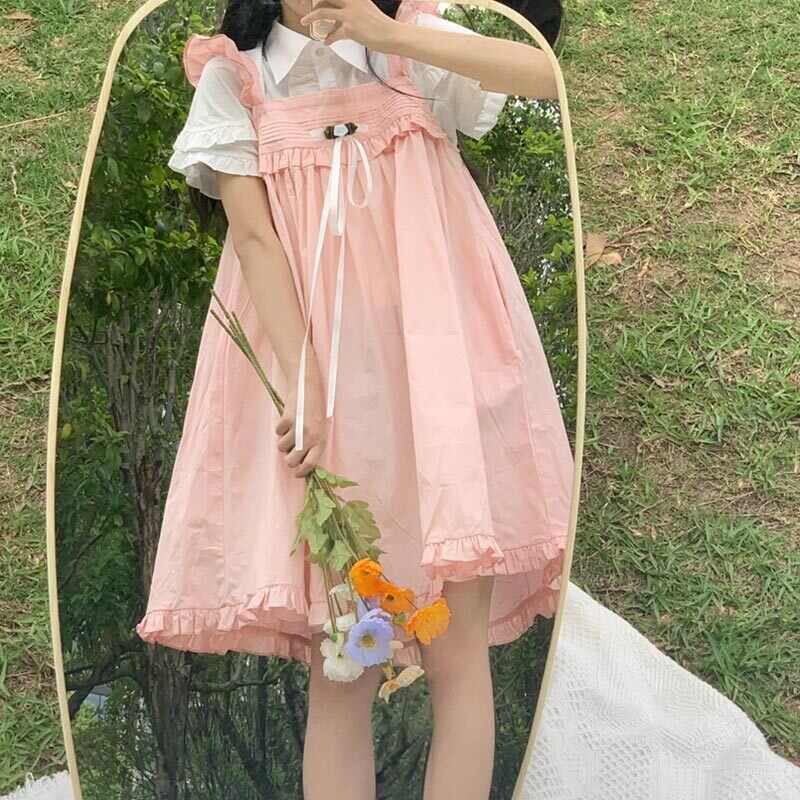 レッドルーズサマー ピンク 大人ガーリー スウィート キュート カジュアル 夏物 スカート 萌量不足16422053091