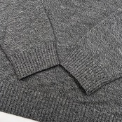 BARNEYS NEW YORK バーニーズニューヨーク ハーフジップ メランジ ウールニットセーター サイズ 46 /グレー/男女でも