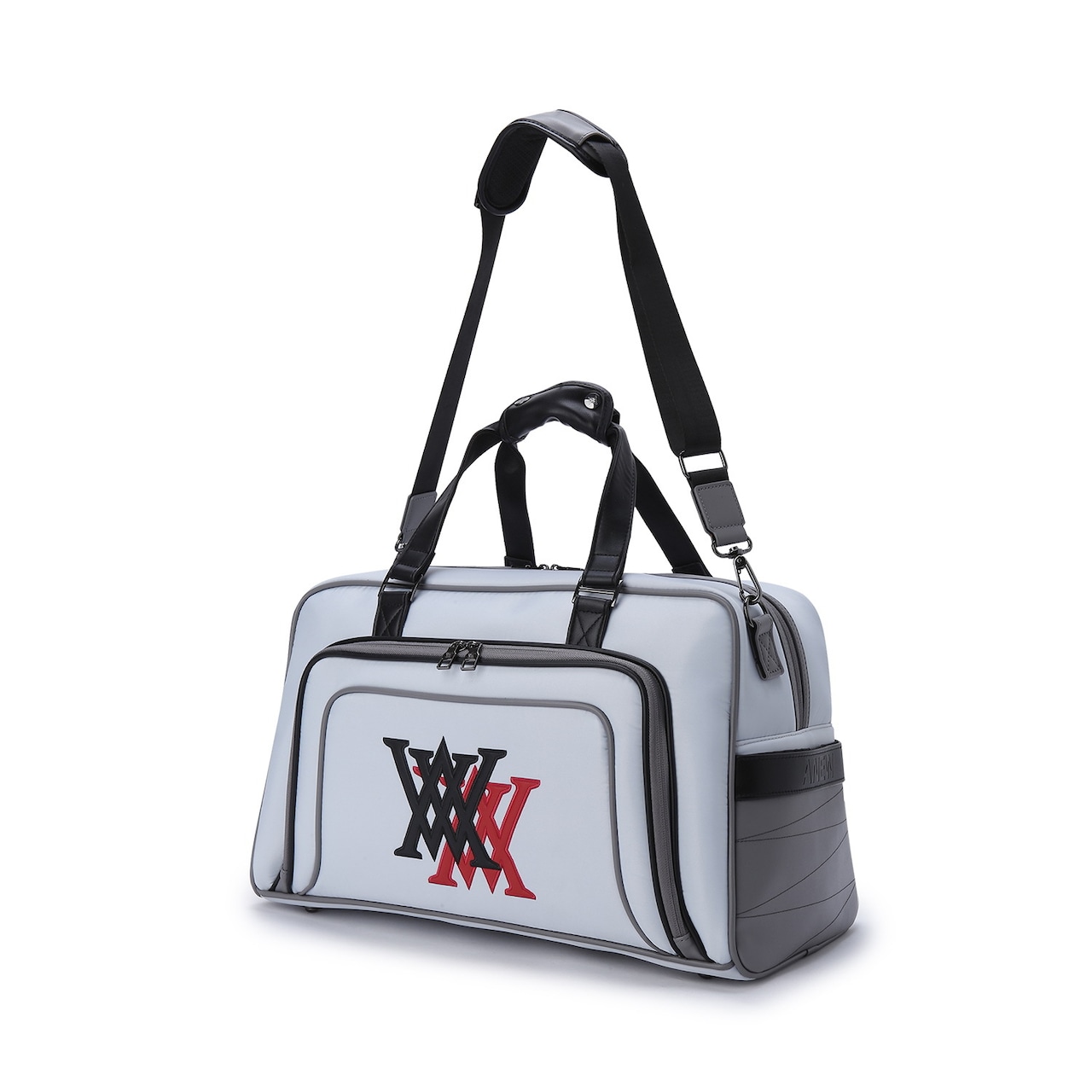 DOUBLE LOGO BOSTON BAG [サイズ: F(AGEUUBB01WHF)] [カラー: WHITE]