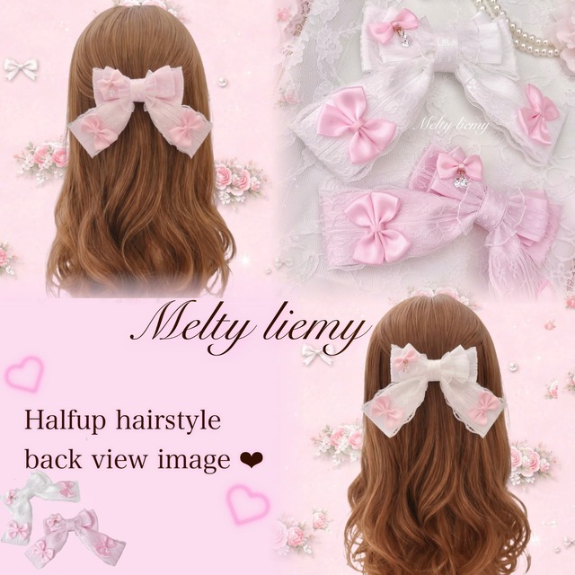 Melty long ribbon♡(Hairclip1個)
