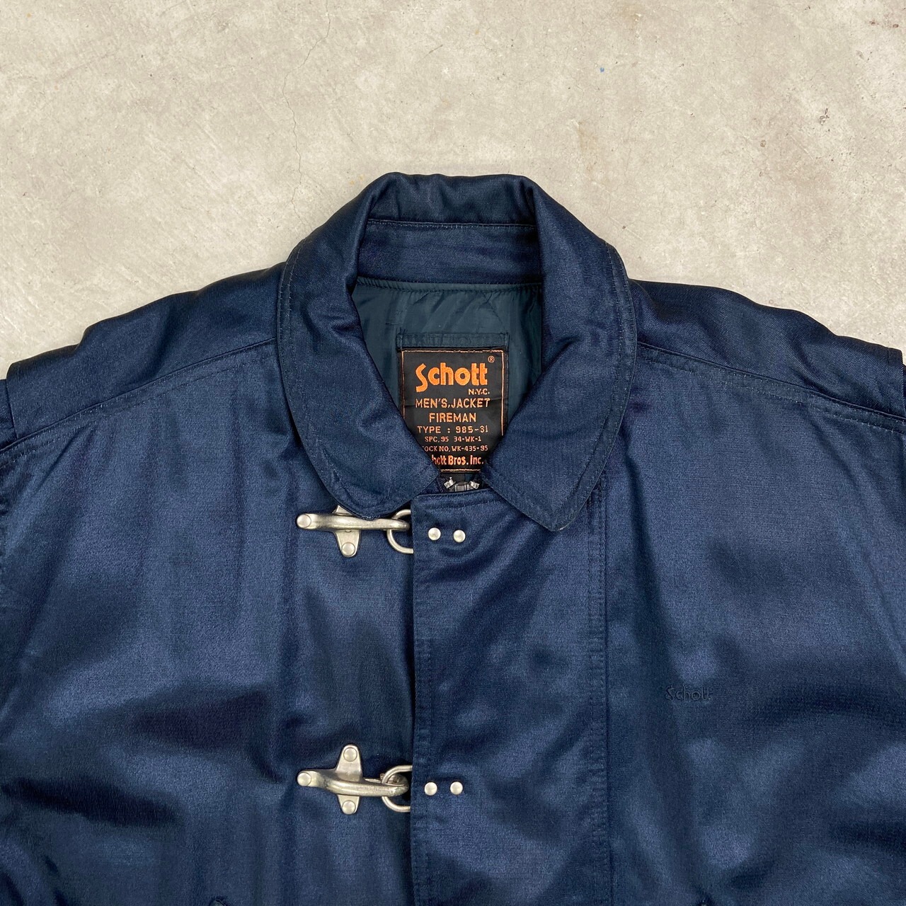 90年代 Schott ショット ファイヤーマンジャケット TYPE: 985-31 