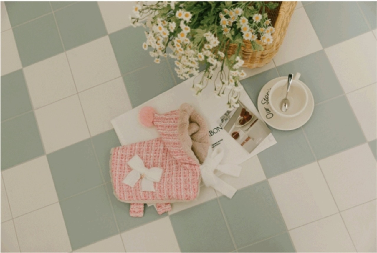 即納【pecoramou select】ロマンスポンチョ ピンク