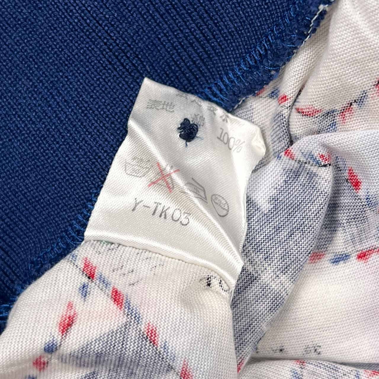 90s Christian Dior SPORTS クリスチャンディオール スポーツ ポストカード デザイン 半袖 ポロシャツ L/マルチ レディース ビンテージ