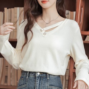 ワンボタン　クロップド丈　プルオーバー　3col　AL2086