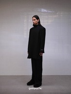 gushpsychic Stand Collar Cutting Hole Design Suit