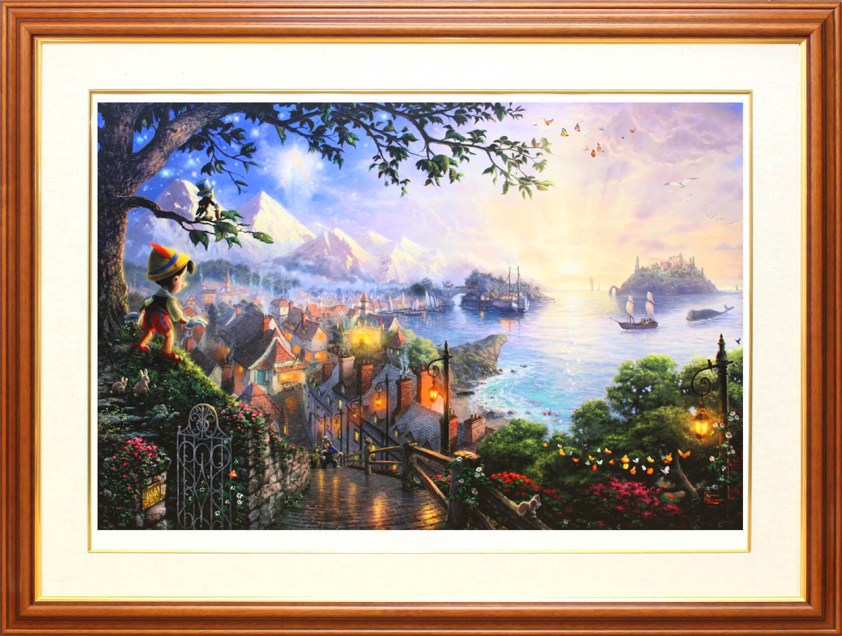 ディズニー絵画 トーマス キンケード ピノキオ/星に願いを ペーパー