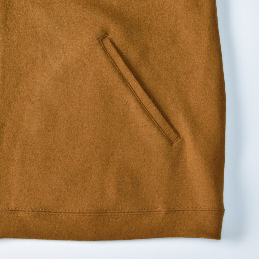 Fabrique en planete terre ファブリケアンプラネテール ウールカットメルトンカーディガン・ブラス【送料無料】