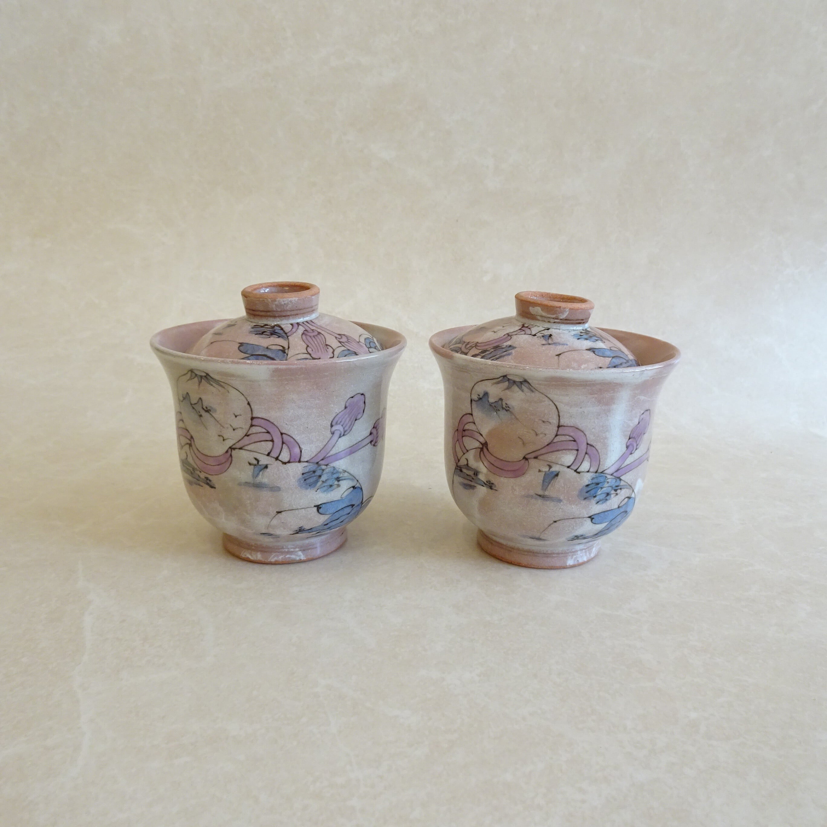 ひょうたんに山水と波文 蓋つき碗 | 純喫茶家具の村田商會