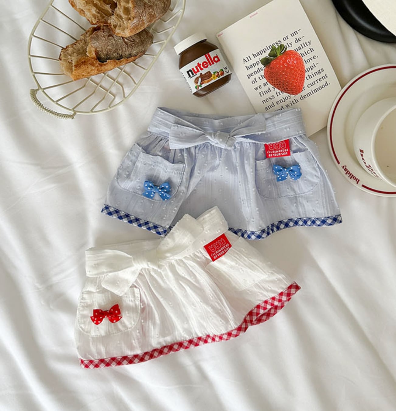 予約【Rolling pepe】melody apron (2color）