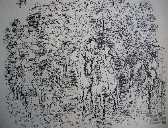 Fラウル・デュフィのリトグラフ 作品タイトル「Les Fラウル・デュフィのリトグラフ 作品タイトル「Les