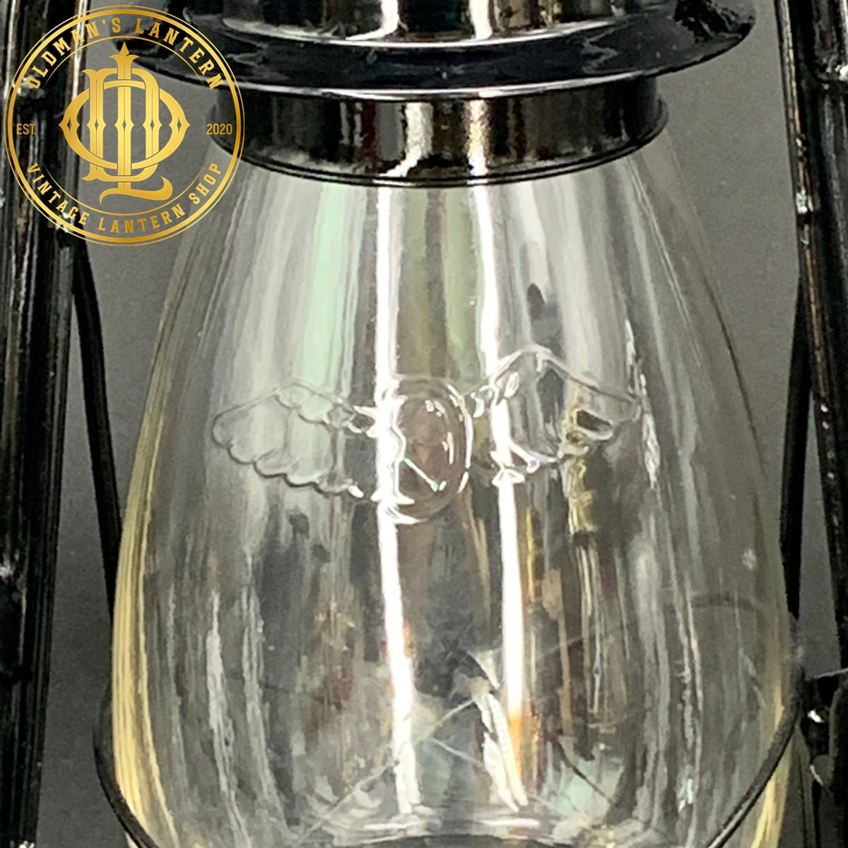 未使用品】別所ランプ winged wheel No 500 ブラック glass 未使用品】別所ランプ winged wheel No 500 ブラック glass