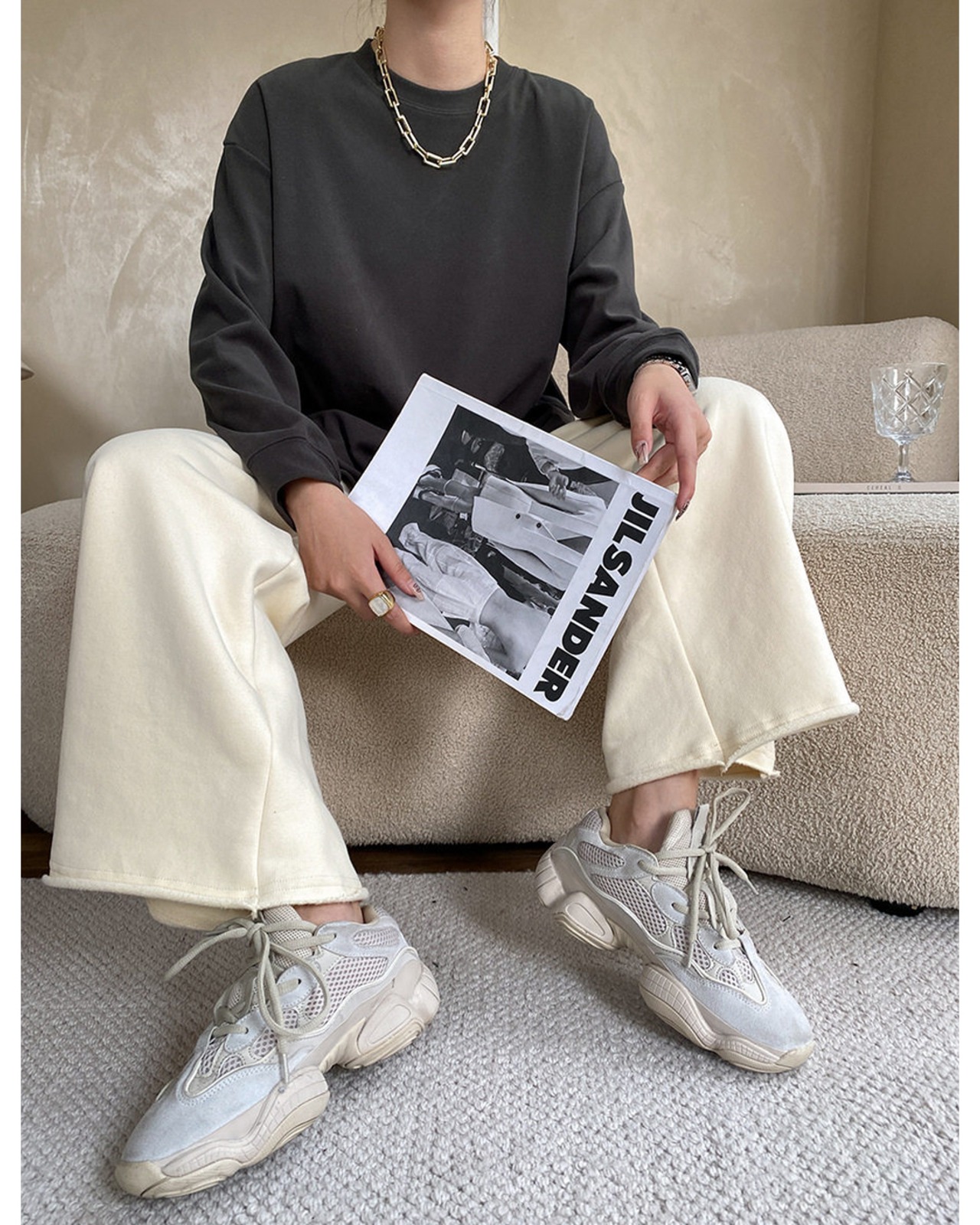 ハイネックショート丈ケーブルニット 3color A0770 - 15