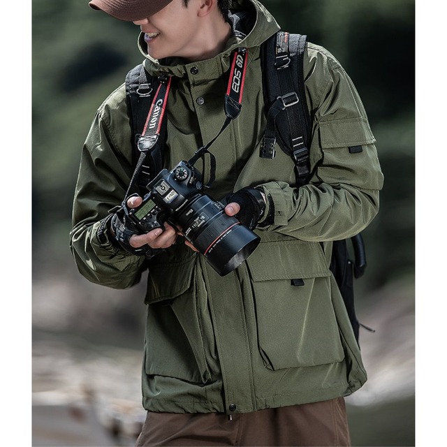 フルジップアップフード付きジャケット 6XLまで対応　　A18634