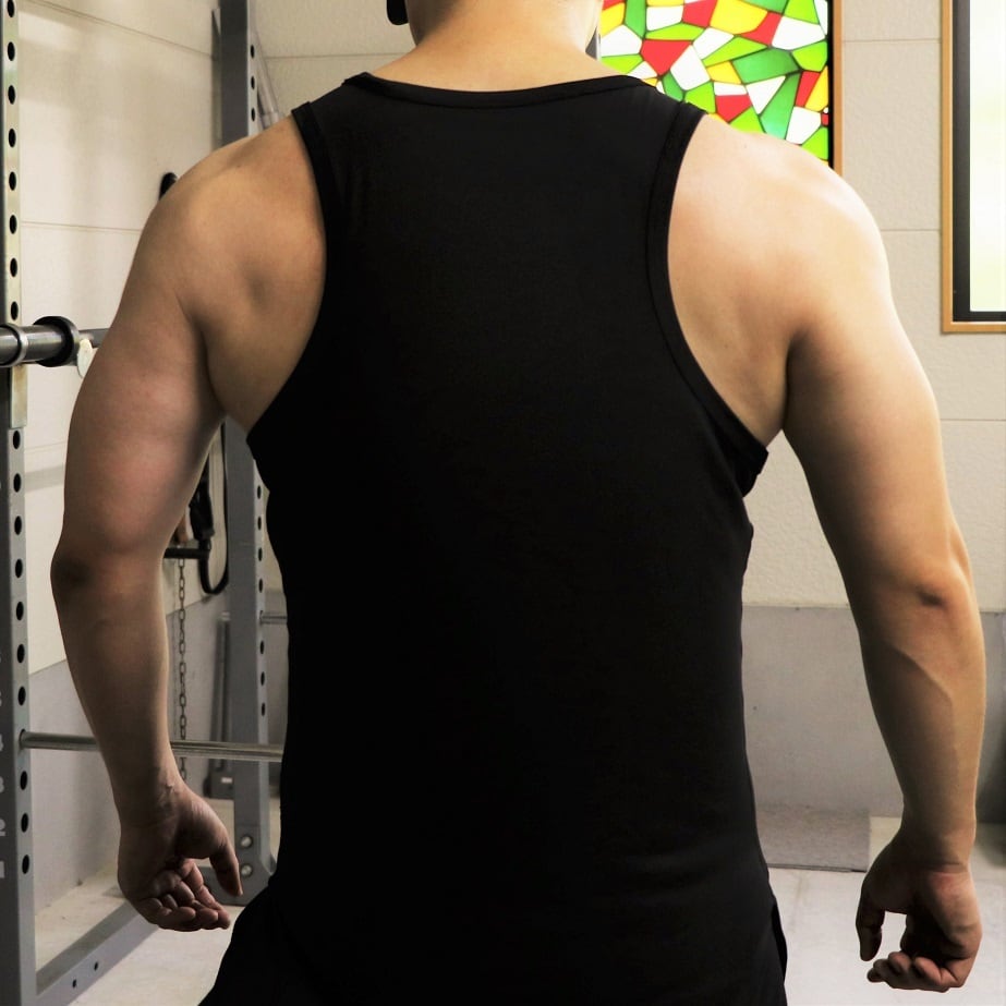 10FIT TE-20 タンクトップ ジムウェア トレーニング 筋トレ 黒 Tank