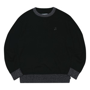 WHIMSY / REFLECTIVE RINGER SWEATER BLACK