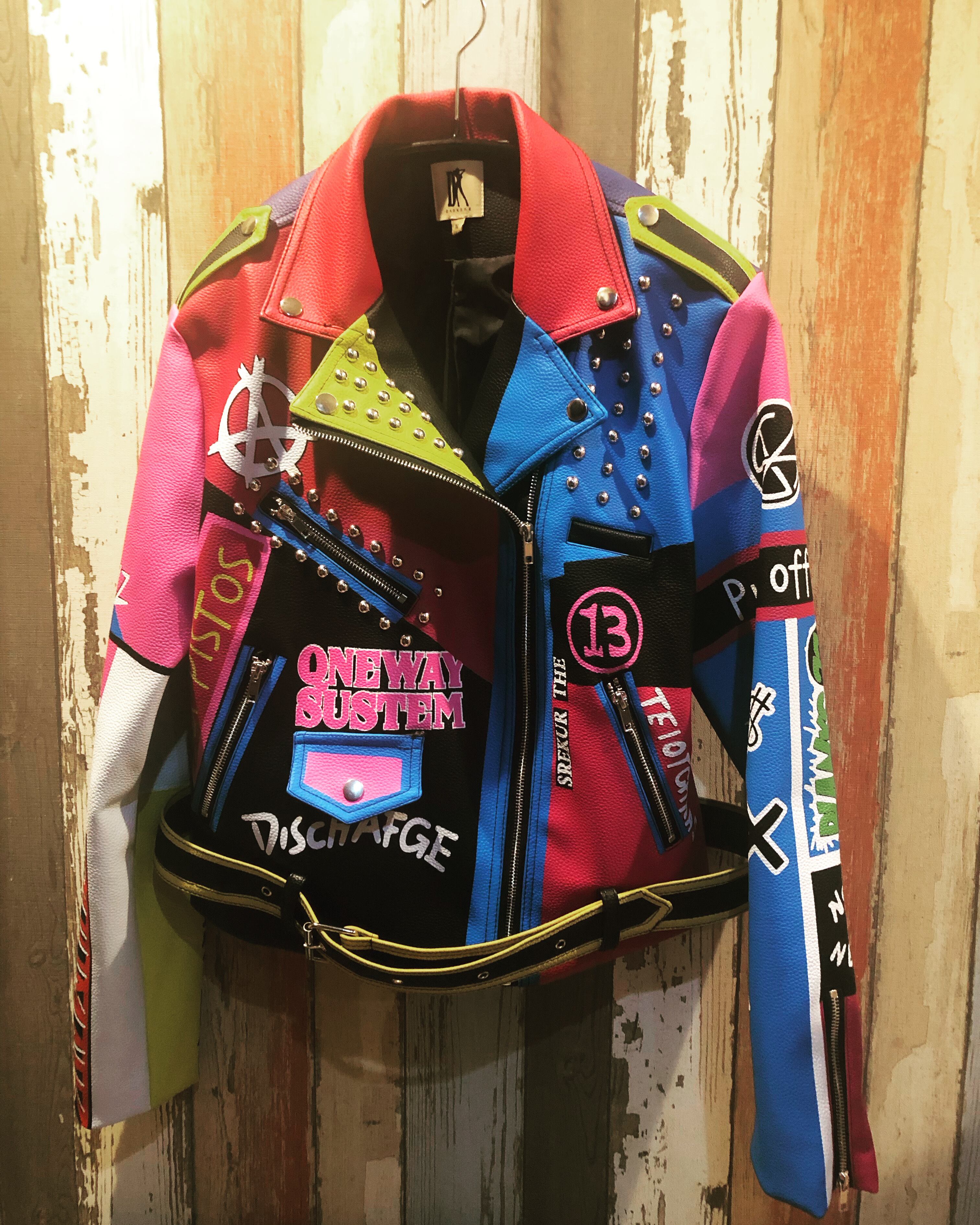 punkpaint leather jacket punk パンク レザージャケット