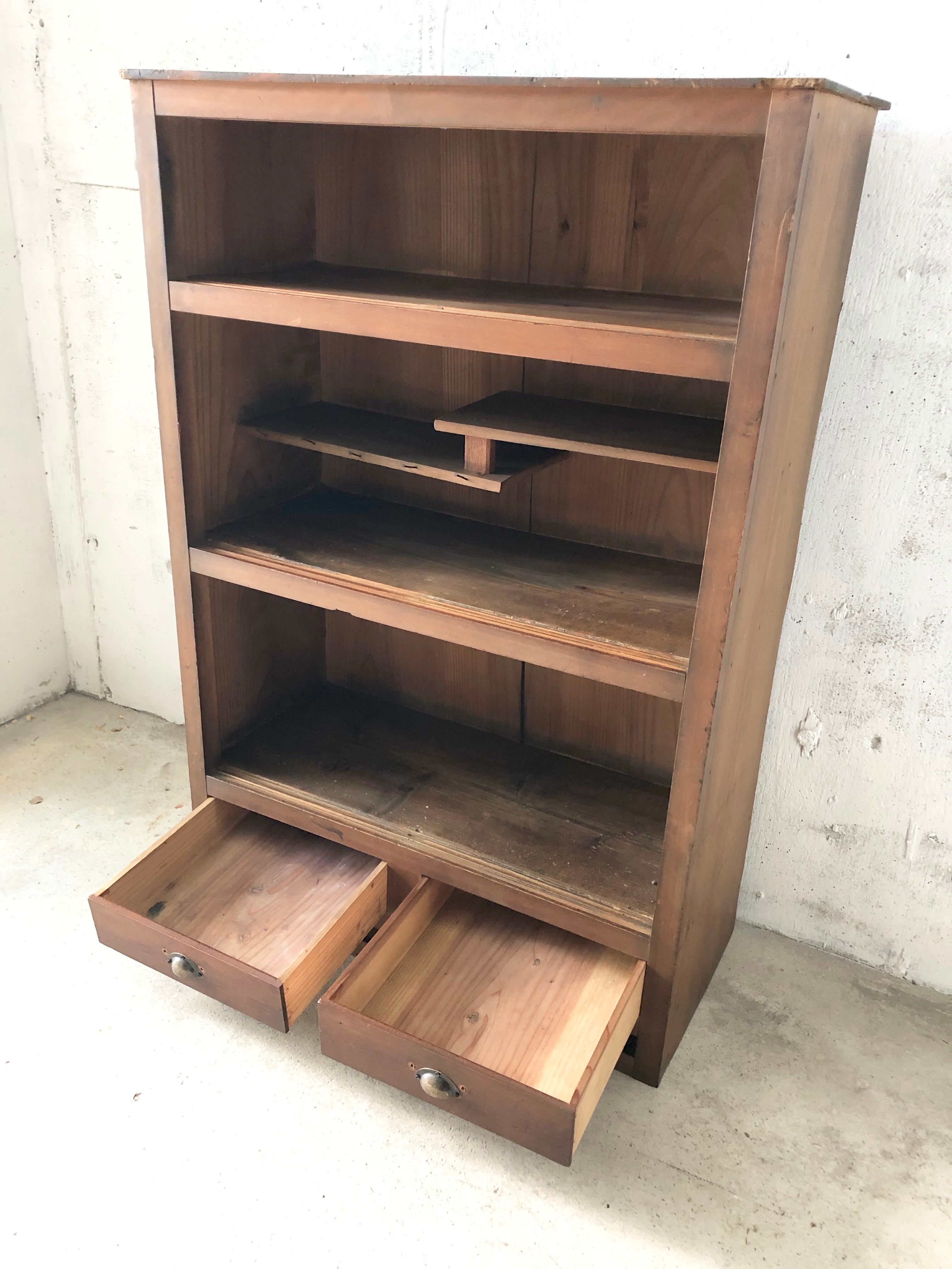 レトロな引戸の収納棚［古家具］ | giraffes craft