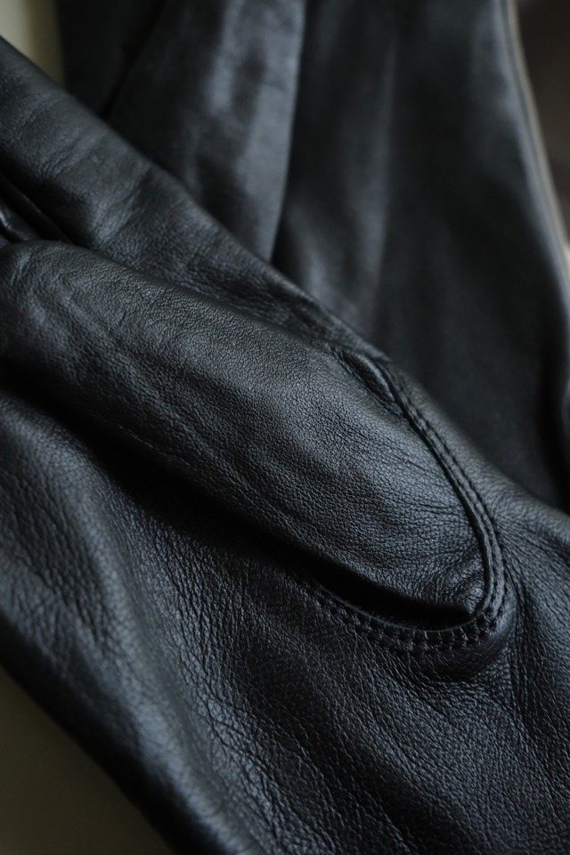 Utah／italian carabinieri leather grove／dead stock
