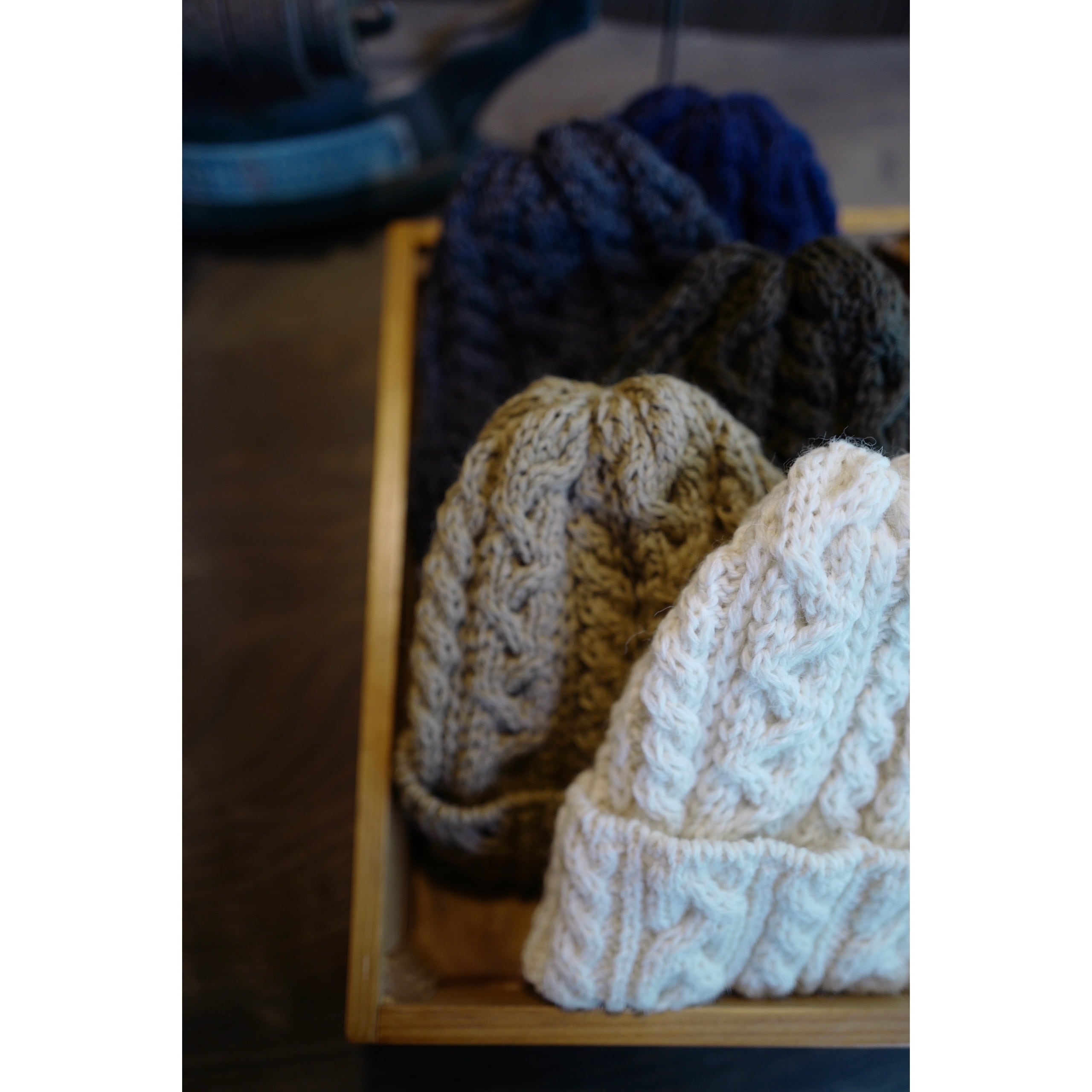 highland2000|wool bob cap ケーブルニット帽(made in UK)Unisex