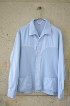 Sky Blue Shirt with Mesh Panels