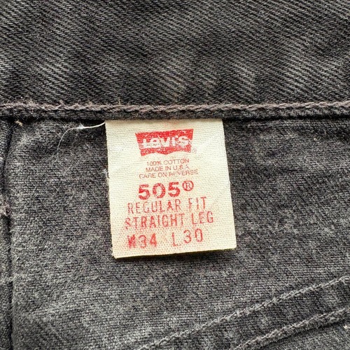 【W34 L30】90s USA製 levi's black 511 詳細写真8