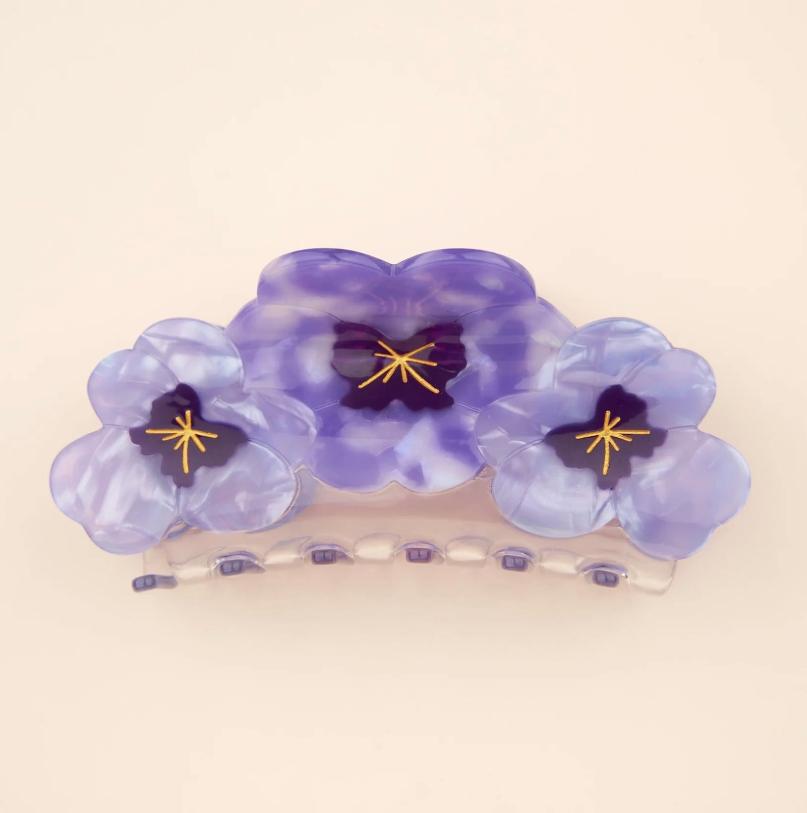【Coucou Suzette Happy BDAY(10thanniversary) -Trio Pansies hair claw-】