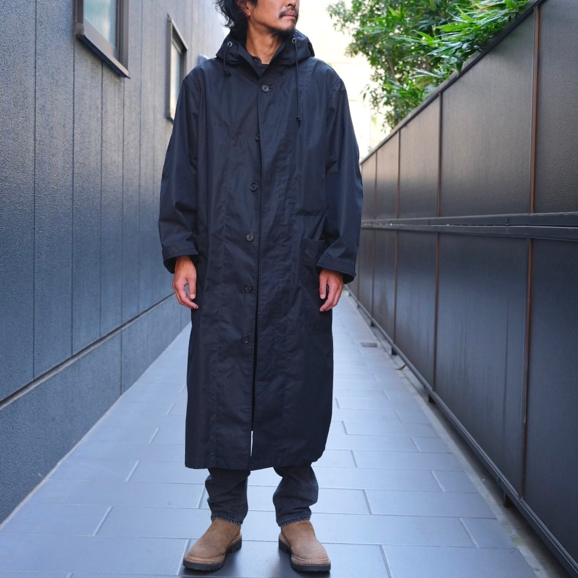 TUKI(ツキ) /hooded coat/-BLACK-(0195) | Signs