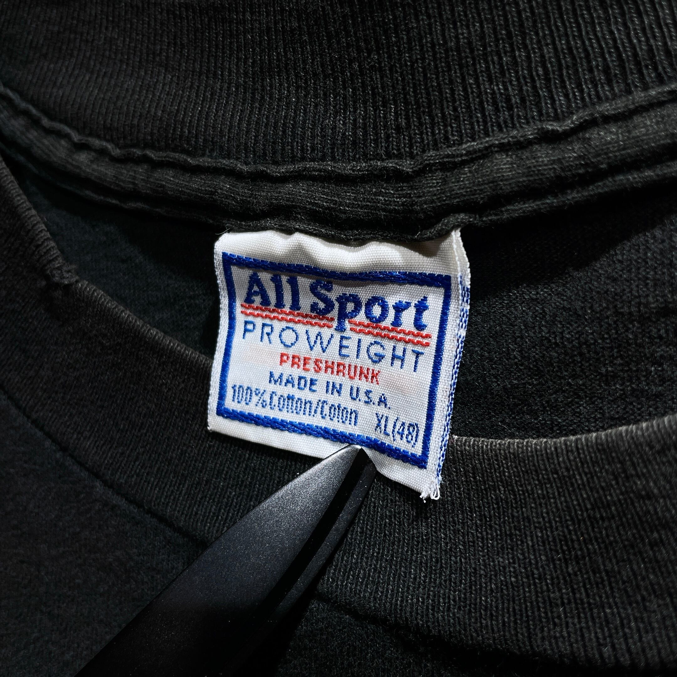 1994s POWELL PERALTA ” 覗きBONES ” printed Black Tee (made in Usa)