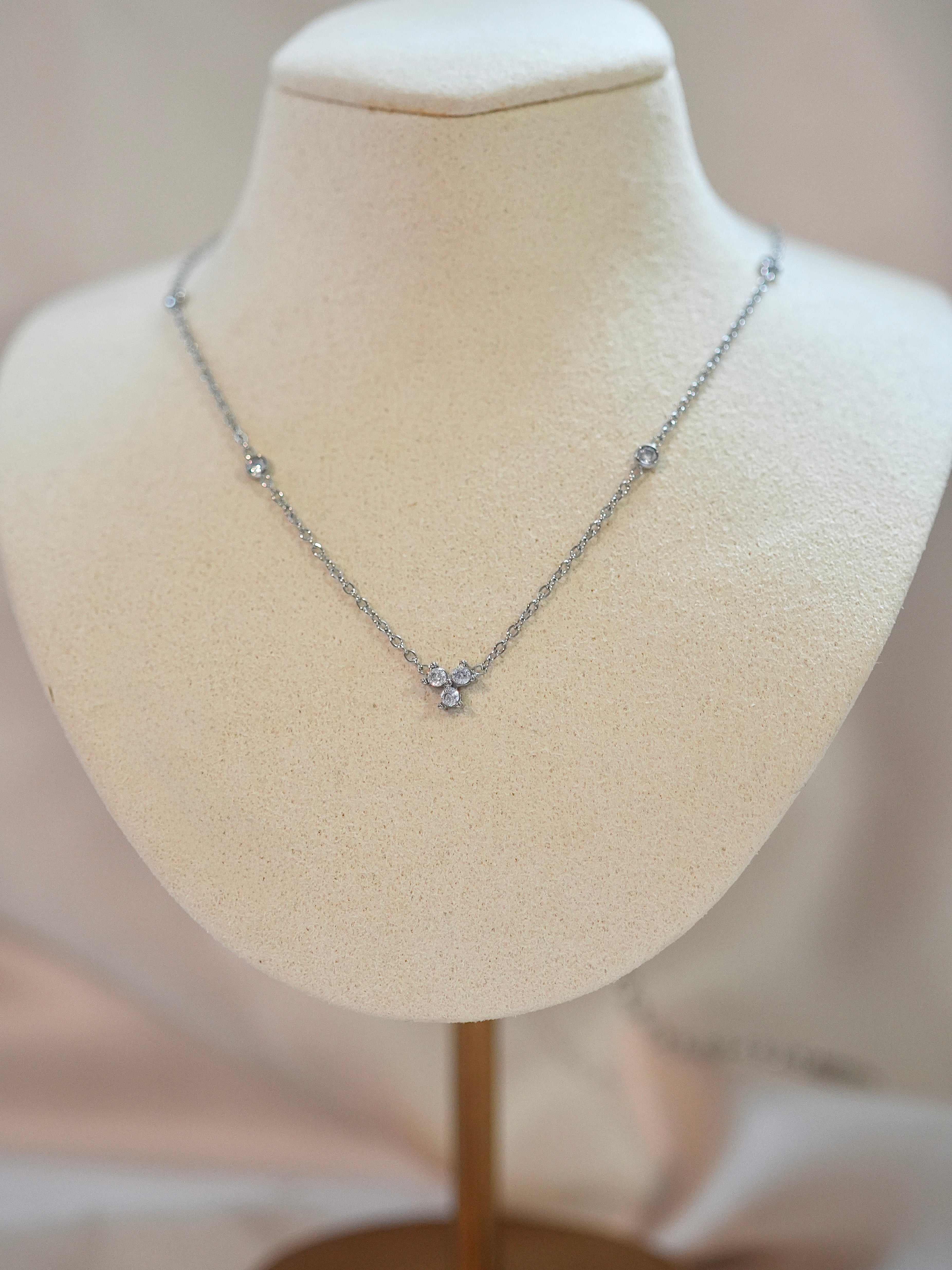 fifth mini dia necklace | mimi accessory / 錆びにくい高品質