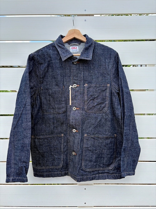 ONI DENIM(鬼デニム) Coveralls 13.5oz. Long Slub Denim - ONI-03502-LS13.5