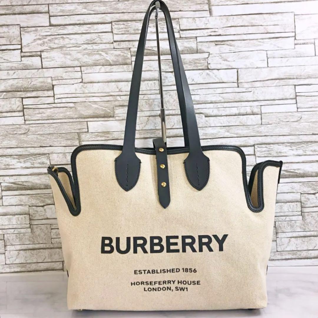 Burberry バーバリー キャンバストートバック トートバッグ 袋 Burberry バーバリー キャンバストートバック トートバッグ 袋